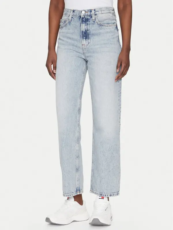 Tommy Jeans Tommy Jeans Traperice Layla DW0DW20593 Plava Straight Fit