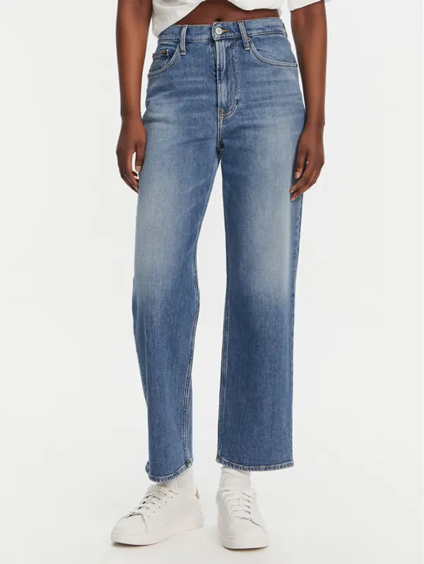 Tommy Jeans Tommy Jeans Traperice Layla DW0DW20644 Plava Straight Fit