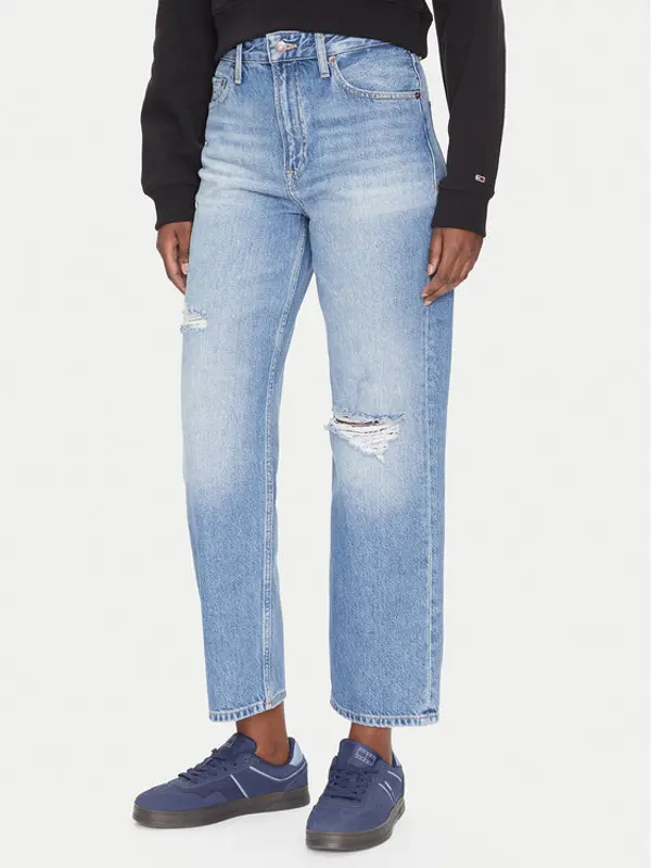 Tommy Jeans Tommy Jeans Traperice Layla DW0DW21278 Plava Straight Fit