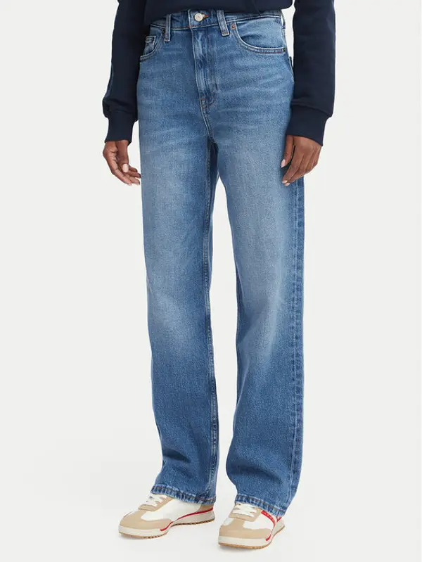 Tommy Jeans Tommy Jeans Traperice Layla DW0DW23158 Plava Straight Fit