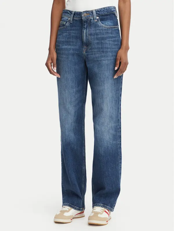 Tommy Jeans Tommy Jeans Traperice Layla High Rise DW0DW23157 Plava Straight Leg