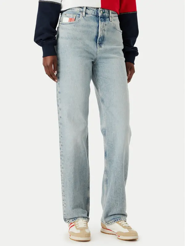 Tommy Jeans Tommy Jeans Traperice Layla Hr DW0DW23035 Plava Slim Fit