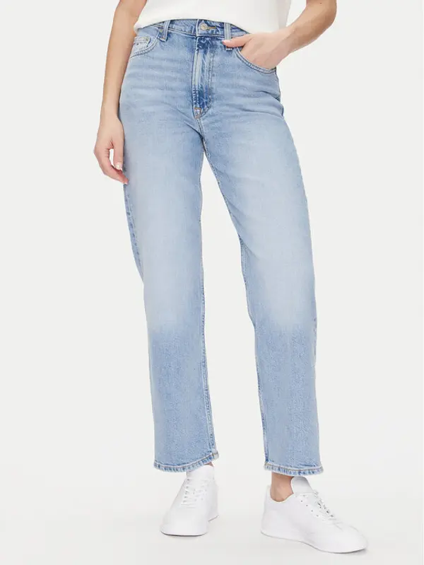 Tommy Jeans Tommy Jeans Traperice Layla Hr Slim Str Bi0112 Co DW0DW20643 Plava Regular Fit