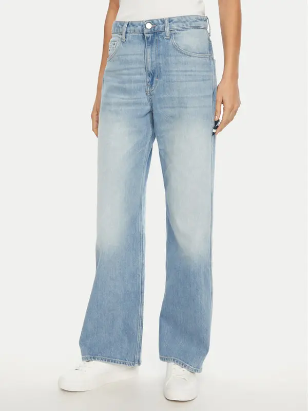 Tommy Jeans Tommy Jeans Traperice Mia DW0DW19572 Plava Relaxed Fit