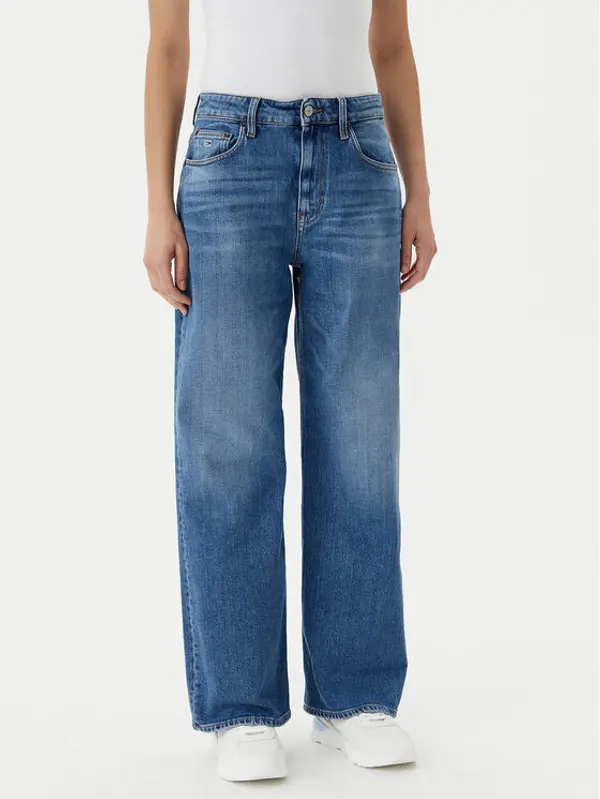 Tommy Jeans Tommy Jeans Traperice Mia DW0DW20062 Tamnoplava Relaxed Fit