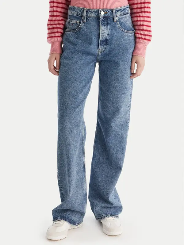 Tommy Jeans Tommy Jeans Traperice Mia DW0DW20491 Plava Relaxed Fit