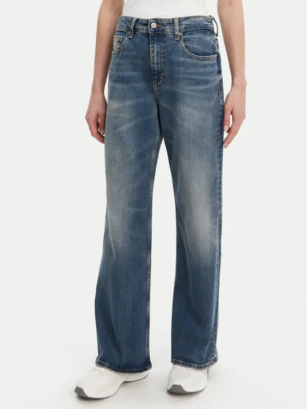 Tommy Jeans Tommy Jeans Traperice Mia DW0DW21280 Tamnoplava Straight Fit