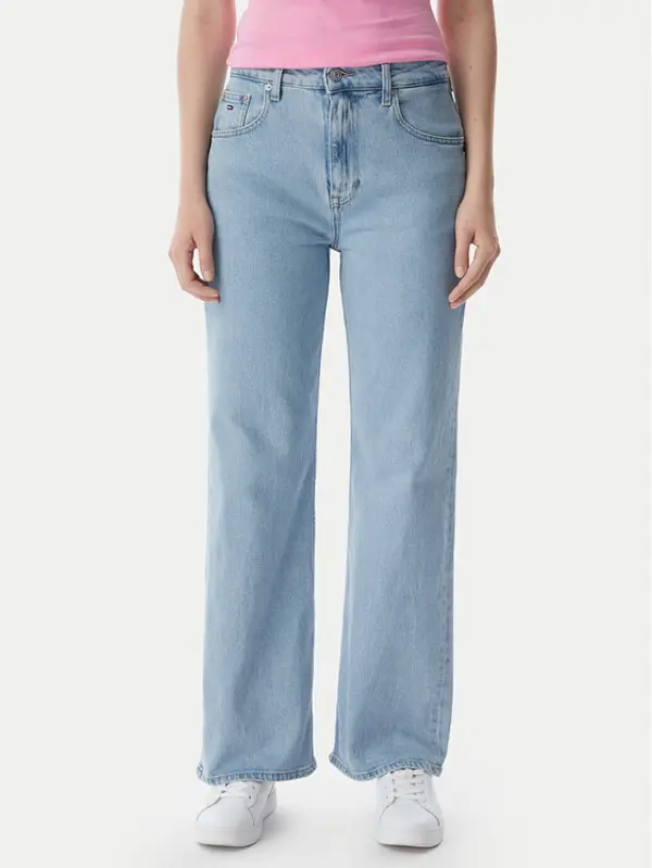 Tommy Jeans Tommy Jeans Traperice Mia DW0DW23112 Svijetlo plava Straight Fit