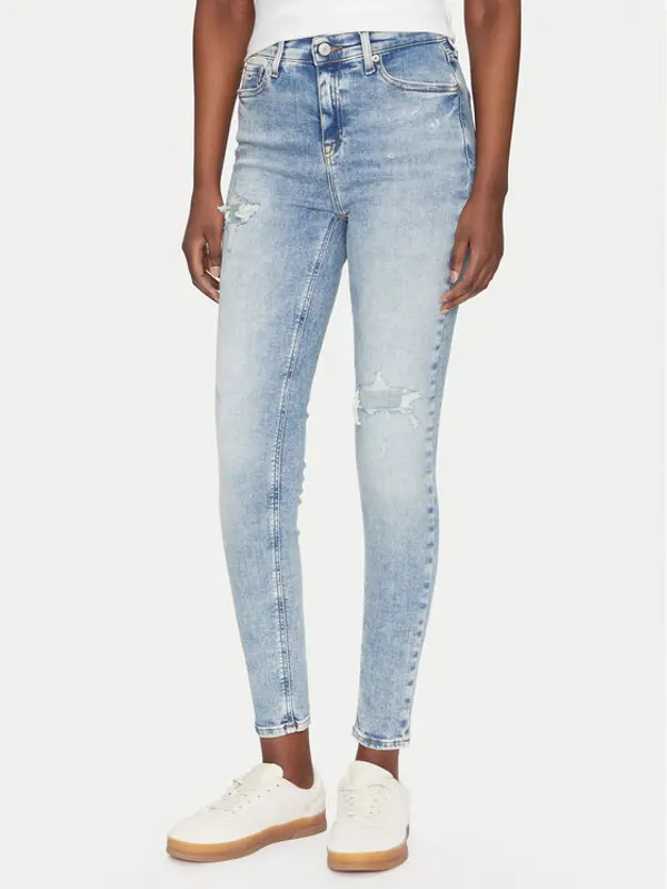 Tommy Jeans Tommy Jeans Traperice Nora DW0DW20024 Plava Skinny Fit