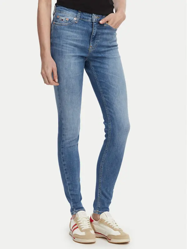 Tommy Jeans Tommy Jeans Traperice Nora Mr DW0DW23084 Plava Skinny Fit
