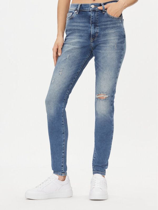 Tommy Jeans Tommy Jeans Traperice Sylvia DW0DW16030 Plava Skinny Fit