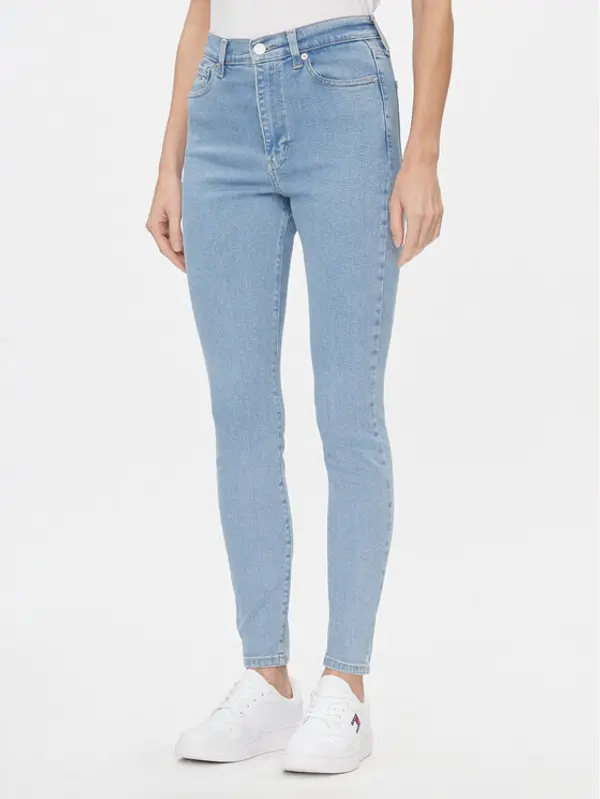 Tommy Jeans Tommy Jeans Traperice Sylvia DW0DW17110 Plava Skinny Fit