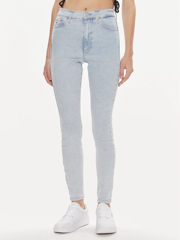 Tommy Jeans Tommy Jeans Traperice Sylvia DW0DW17589 Plava Skinny Fit