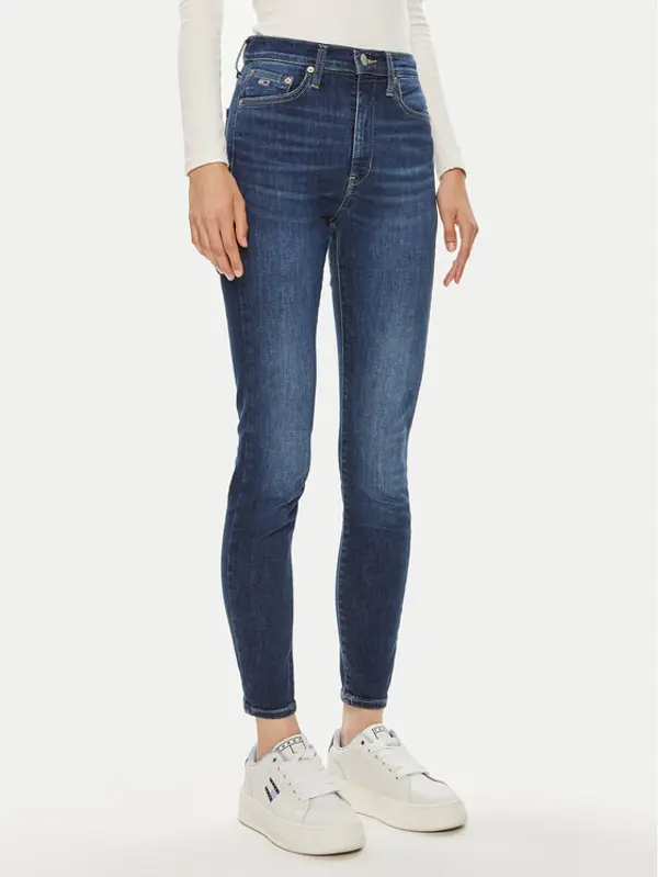 Tommy Jeans Tommy Jeans Traperice Sylvia DW0DW19258 Tamnoplava Skinny Fit