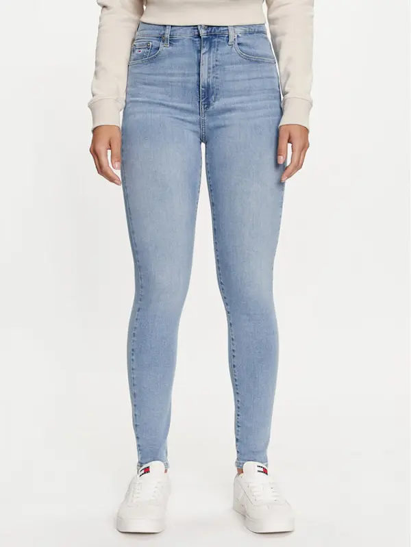 Tommy Jeans Tommy Jeans Traperice Sylvia DW0DW19268 Plava Skinny Fit