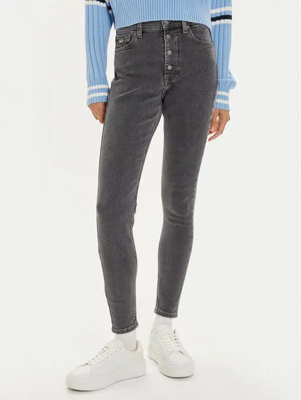 Tommy Jeans Tommy Jeans Traperice Sylvia DW0DW19531 Siva Skinny Fit