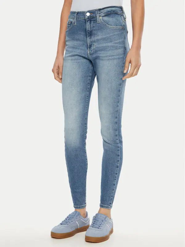 Tommy Jeans Tommy Jeans Traperice Sylvia DW0DW20223 Plava Skinny Fit