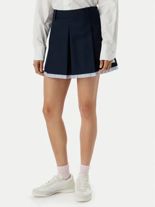 Tommy Jeans Tommy Jeans Trapez suknja Varsity Pleated DW0DW22758 Tamnoplava Regular Fit