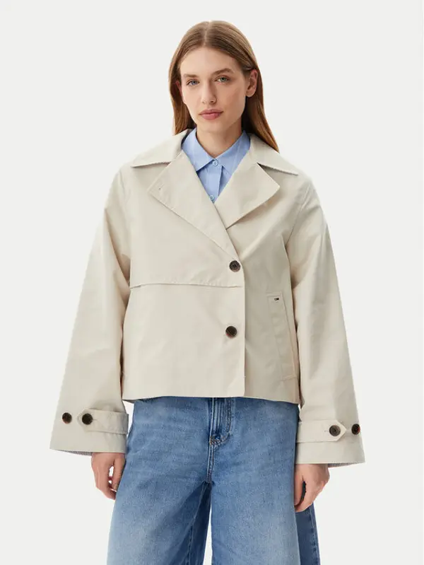 Tommy Jeans Tommy Jeans Trench DW0DW21348 Bež Regular Fit