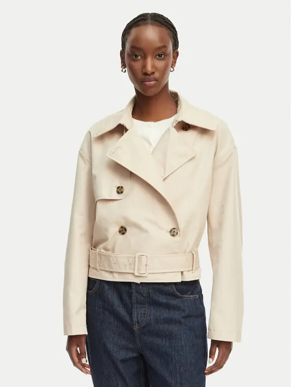 Tommy Jeans Tommy Jeans Trench DW0DW22322 Svijetlo bež Relaxed Fit