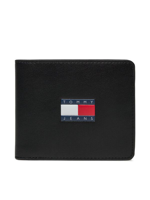 Tommy Jeans Tommy Jeans Veliki muški novčanik Tjm Archive Leather Cc Wallet AM0AM12440 Crna