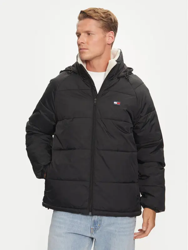 Tommy Jeans Tommy Jeans Zimska jakna DM0DM20003 Crna Relaxed Fit