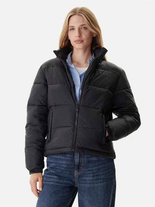 Tommy Jeans Tommy Jeans Zimska jakna DW0DW21619 Crna Relaxed Fit