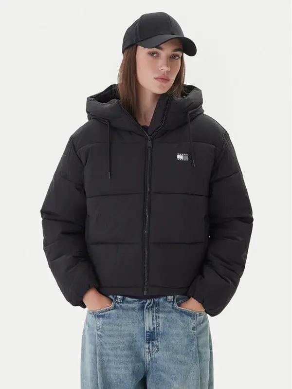 Tommy Jeans Tommy Jeans Zimska jakna DW0DW21625 Crna Regular Fit