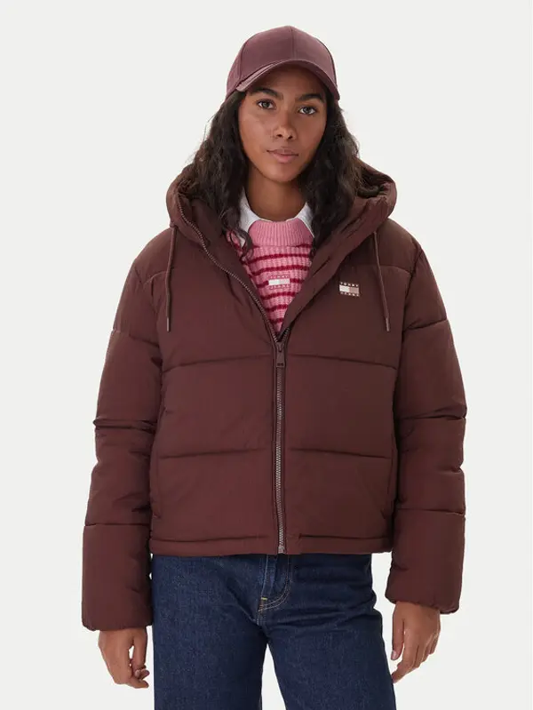 Tommy Jeans Tommy Jeans Zimska jakna DW0DW21625 Smeđa Regular Fit