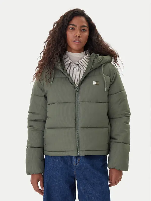 Tommy Jeans Tommy Jeans Zimska jakna DW0DW21625 Zelena Regular Fit