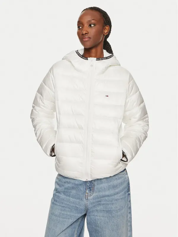 Tommy Jeans Tommy Jeans Zimska jakna Tape DW0DW18308 Bijela Regular Fit