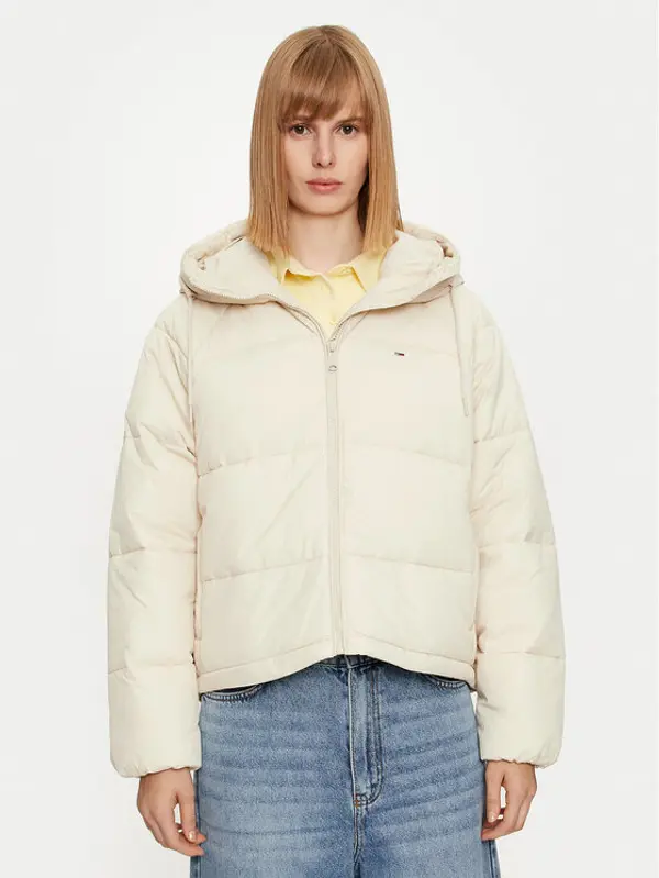 Tommy Jeans Tommy Jeans Zimska jakna Vail DW0DW18841 Bež Regular Fit