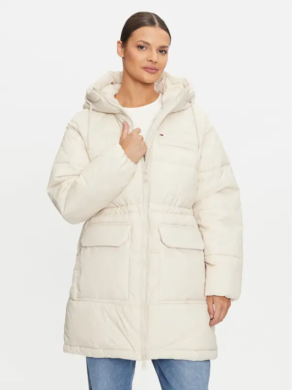 Tommy Jeans Tommy Jeans Zimska jakna Vail DW0DW18842 Bež Regular Fit