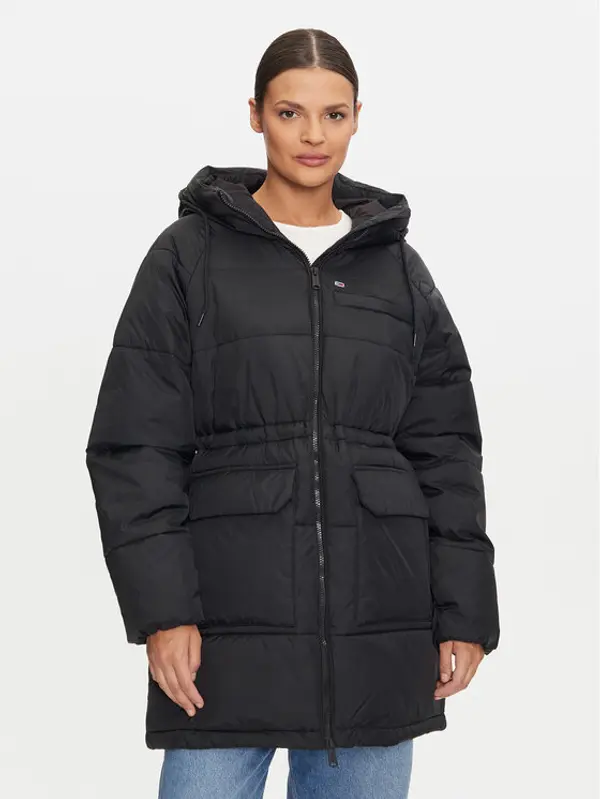 Tommy Jeans Tommy Jeans Zimska jakna Vail DW0DW18842 Crna Regular Fit