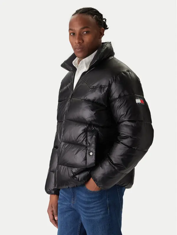 Tommy Jeans Tommy Jeans Zimska jakna Western DM0DM22286 Crna Regular Fit