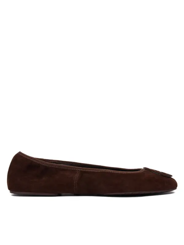 TORY BURCH Tory Burch Balerinke Reva Travel Ballet 177247 Smeđa