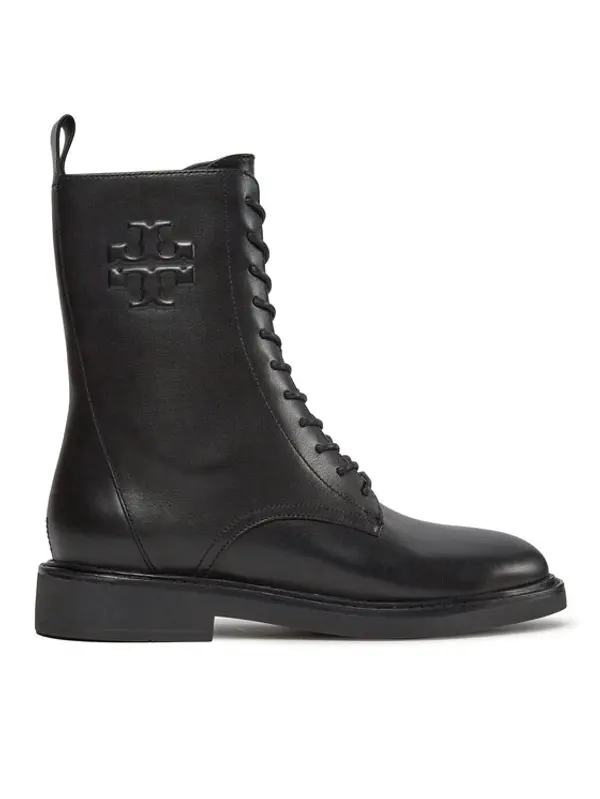 TORY BURCH Tory Burch Čizme Double T Combat Boot 154336 Crna