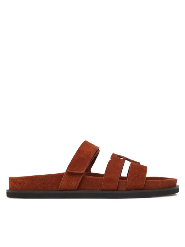 TORY BURCH Tory Burch Natikače Ines Sport Slide 163481 Smeđa