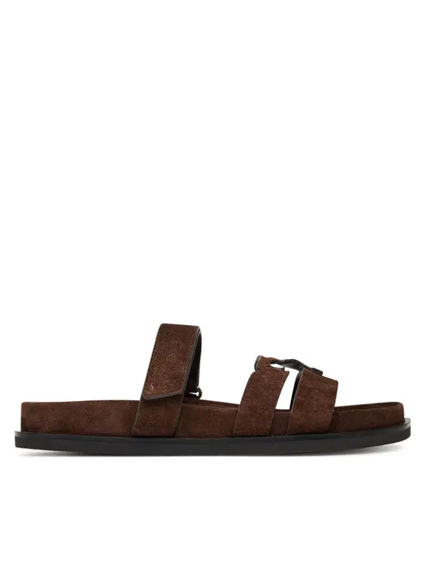 TORY BURCH Tory Burch Natikače Ines Sport Slide 163481 Smeđa