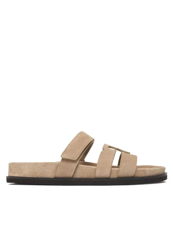 TORY BURCH Tory Burch Natikače Ines Sport Slide 163481 Svijetlo smeđa