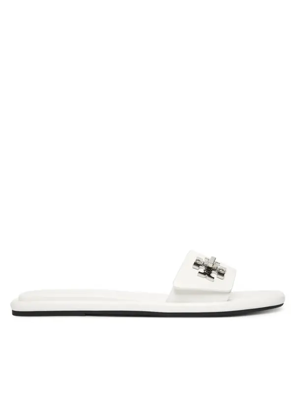 TORY BURCH Tory Burch Natikače T Lock Slide 164676 Bijela
