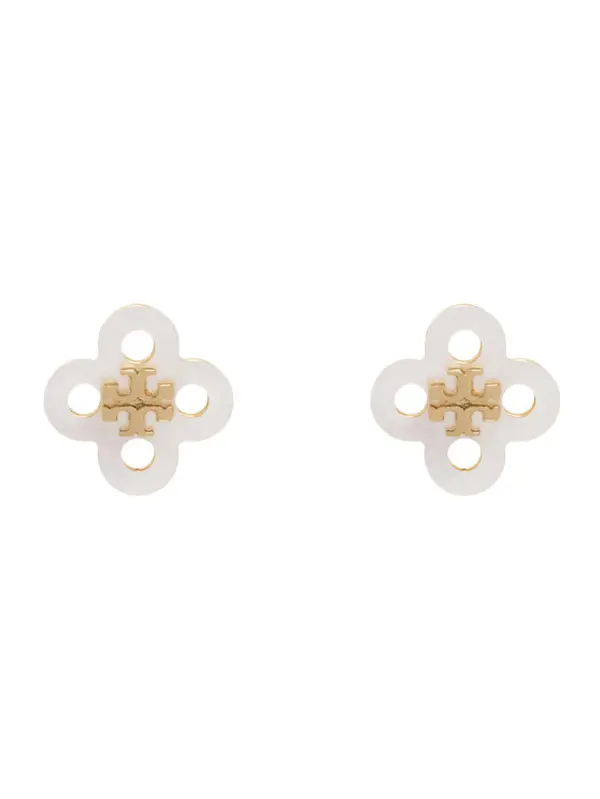 TORY BURCH Tory Burch Naušnice Clover Stud Earring 184411 Zlatna