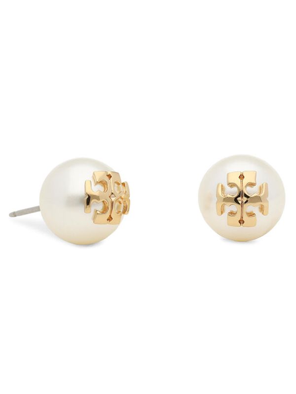 Tory Burch Tory Burch Naušnice Crystal Pearl Stud Earring 11165514 Bijela