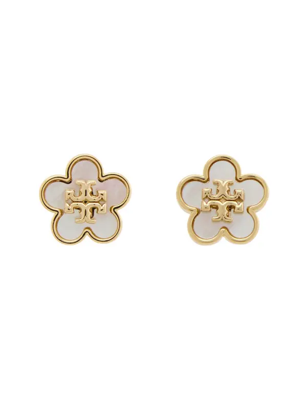 TORY BURCH Tory Burch Naušnice Kira Flower 157351 Zlatna