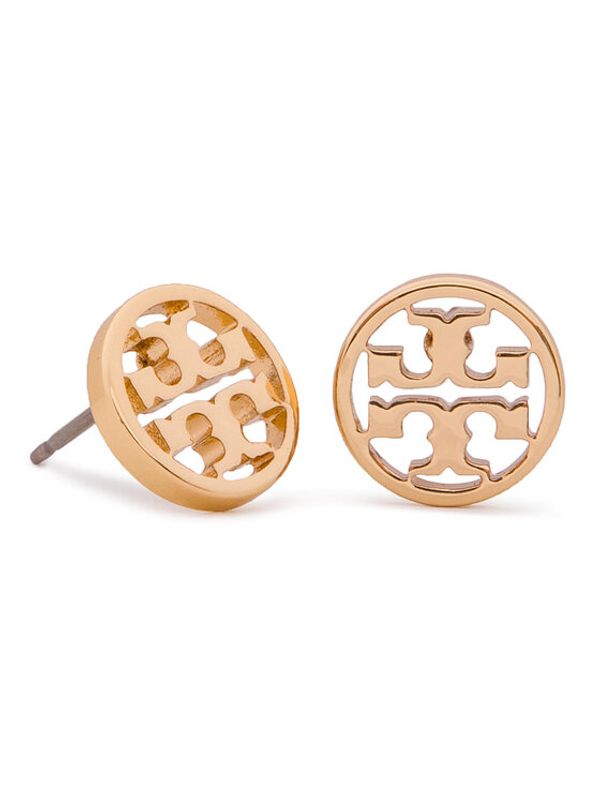 Tory Burch Tory Burch Naušnice Logo Circle Stud Earring 11165518 Zlatna