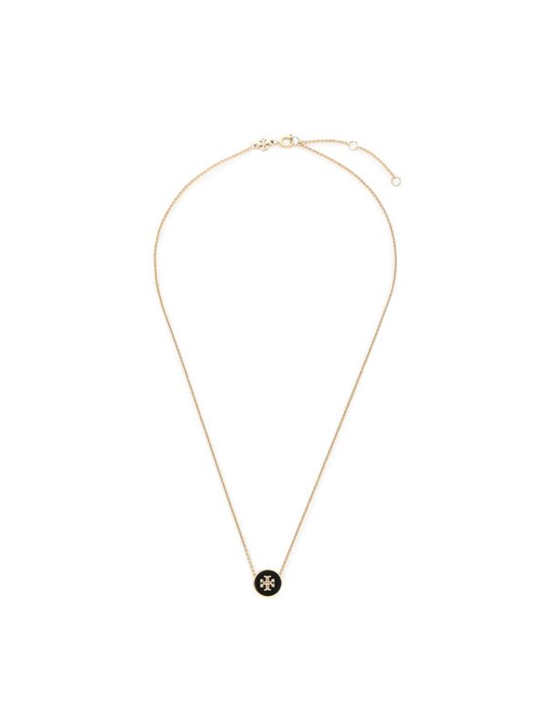 Tory Burch Tory Burch Ogrlica Kira Enamel Pendant Necklace 90549 Zlatna