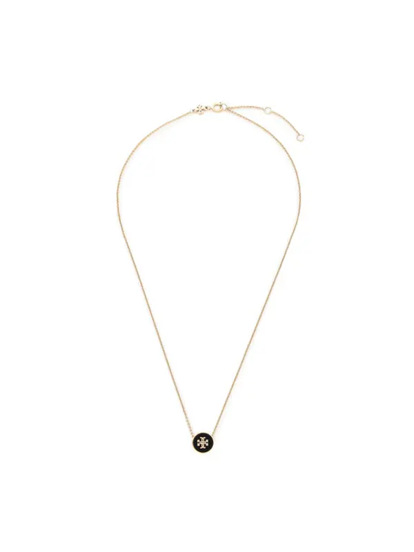 TORY BURCH Tory Burch Ogrlica Kira Enamel Pendant Necklace 90549 Zlatna