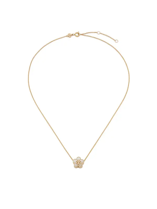 TORY BURCH Tory Burch Ogrlica Kira Flower 158996 Zlatna