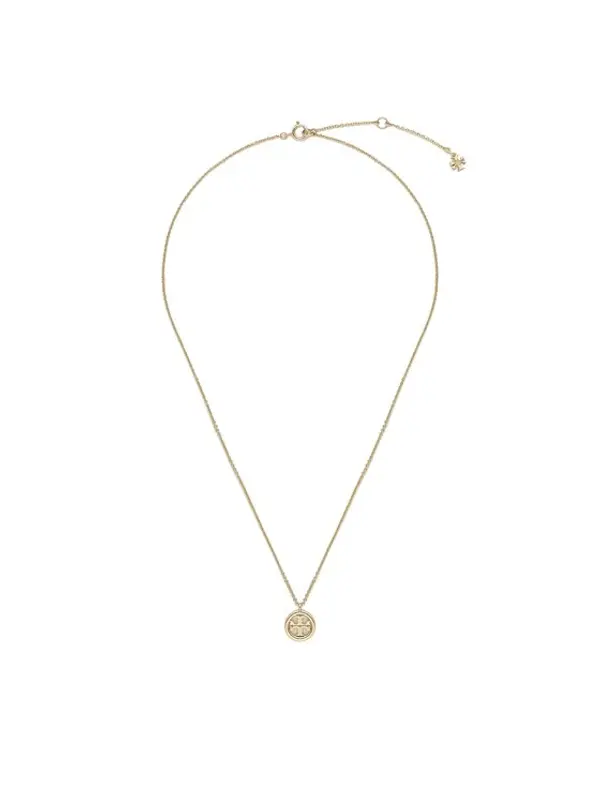 TORY BURCH Tory Burch Ogrlica Miller Pendant Necklace 137185 Zlatna