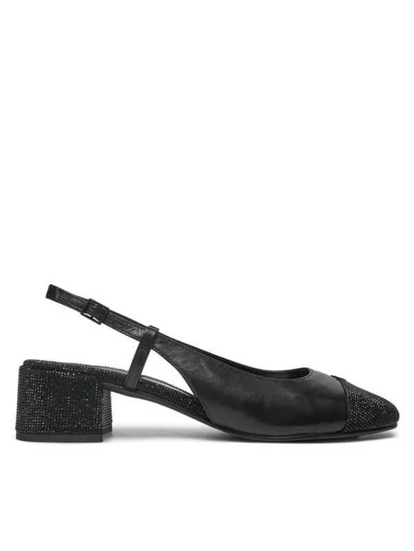 TORY BURCH Tory Burch Salonke Cap-Toe Pave Singback Pump 160256 Crna